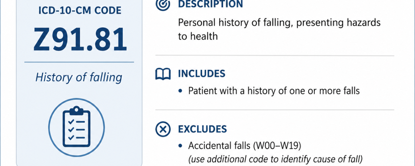 ICD-10 Code for History of Falls