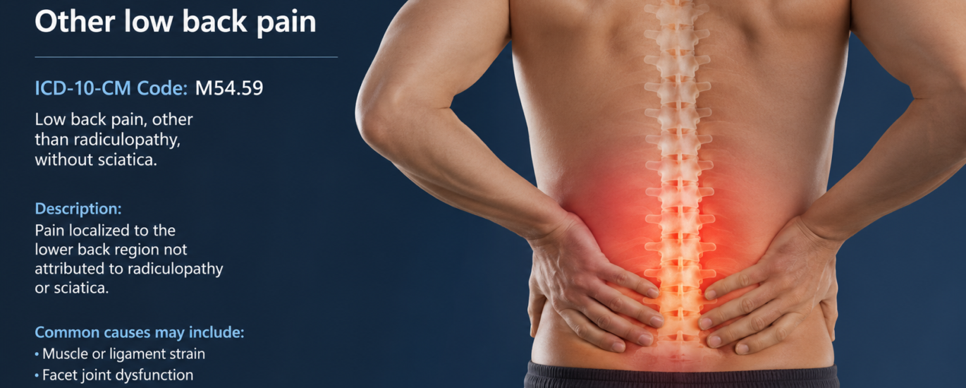 m54.59 Other low back pain