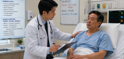 ICD-10 diagnosis code for hypercalcemia secondary to lymphoma